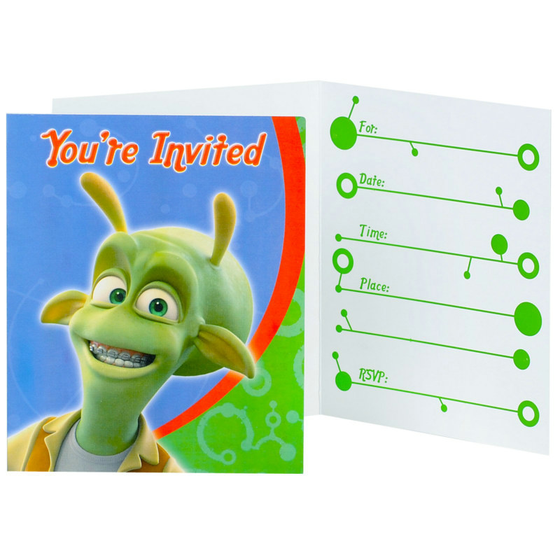 Planet 51 Invitations (8 count)