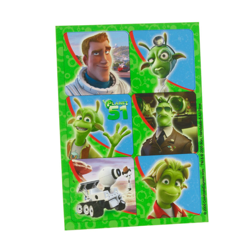 Planet 51 Sticker Sheets (4 count) - Click Image to Close