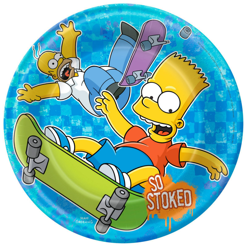 Simpsons Dinner Plates (8 count) - Click Image to Close