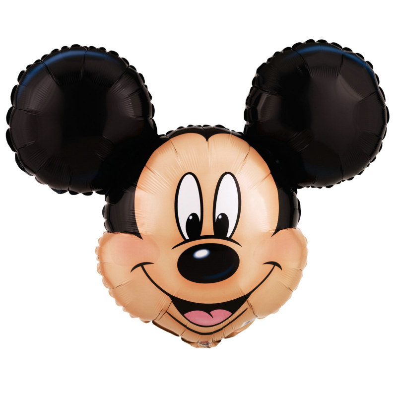 Mickey Mouse Head 27" Jumbo Foil Balloon - Click Image to Close