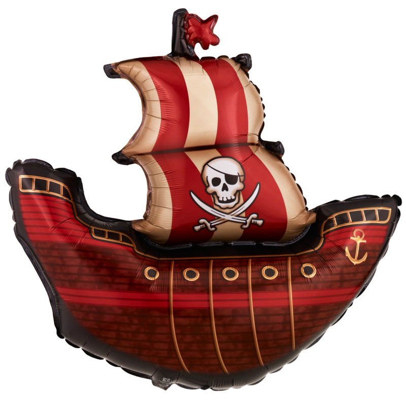 Pirate Ship Shape Jumbo 40" Foil Balloon