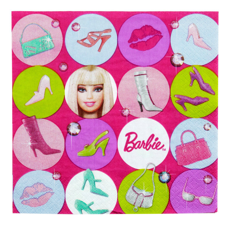 Barbie All Doll'd Up Lunch Napkins (16 count) - Click Image to Close