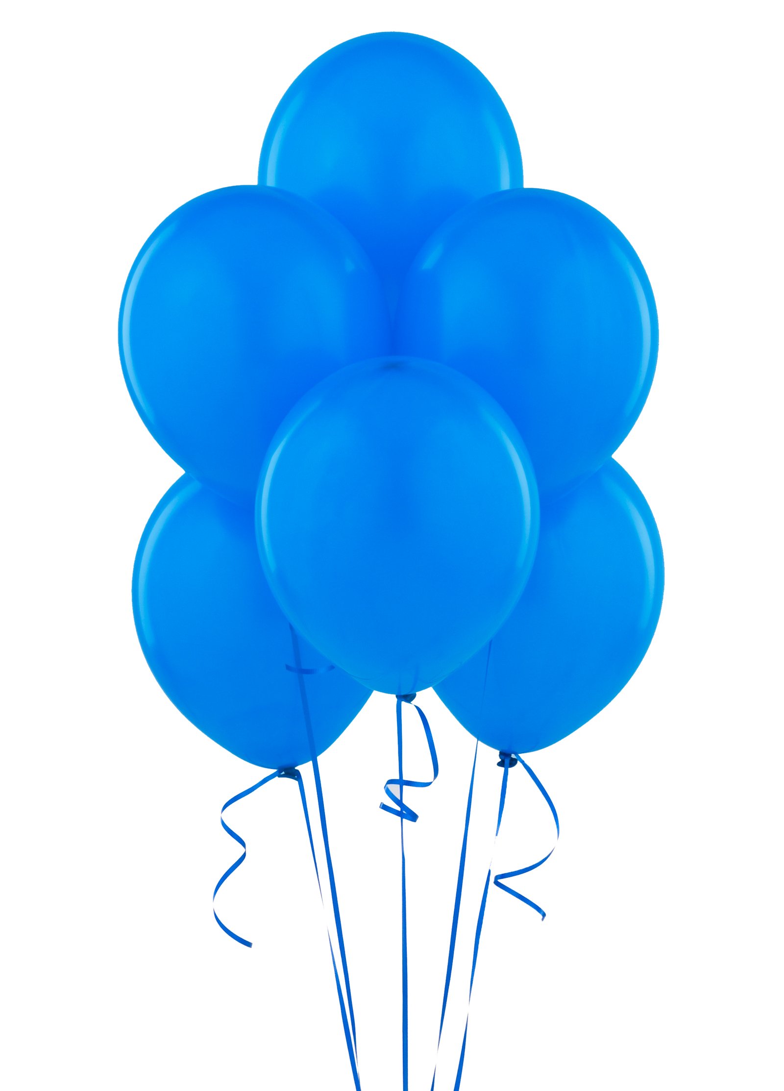 True Blue (Blue) 11" Matte Balloons (6 count) - Click Image to Close