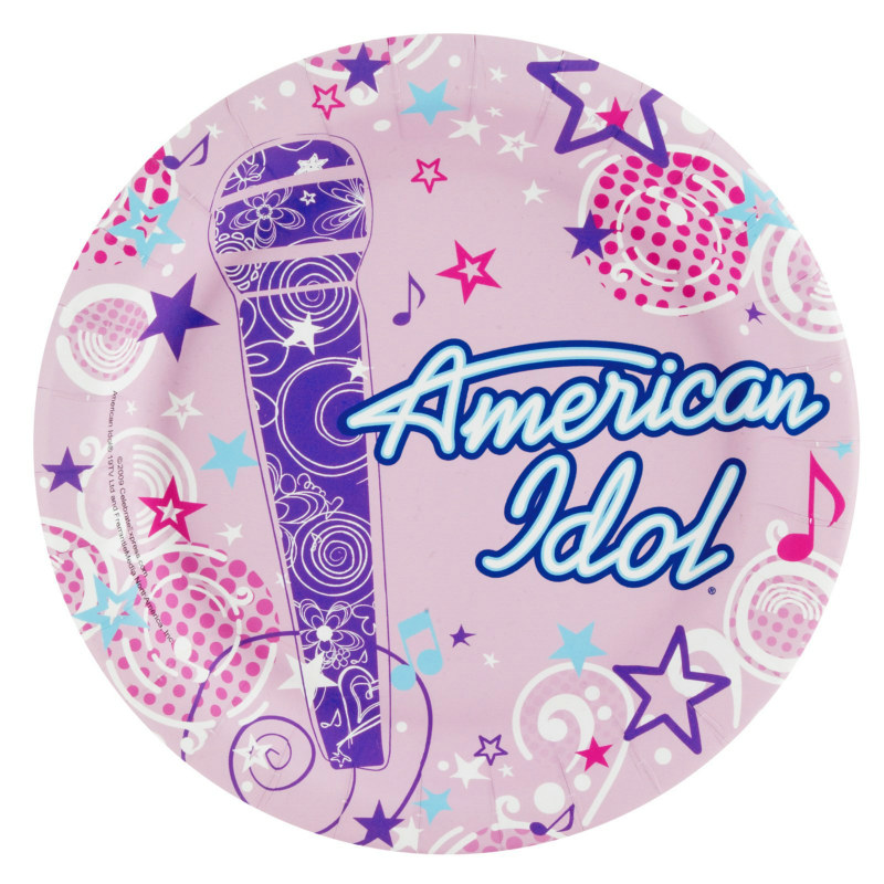 American Idol 3-D Dessert Plates (8 count)