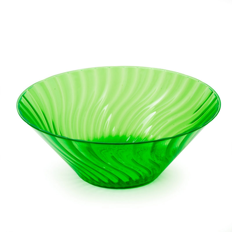 11" Lemon Lime Large Plastic Bowl - Click Image to Close