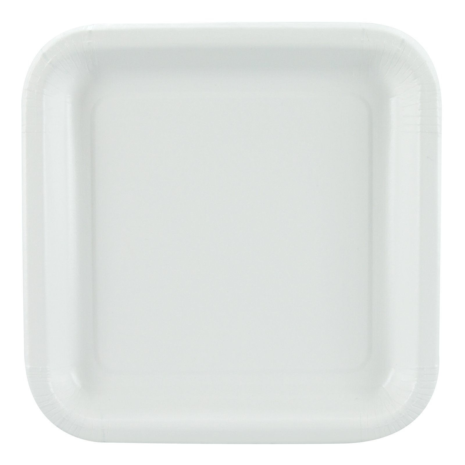 White Square Dessert Plates (12 count) - Click Image to Close