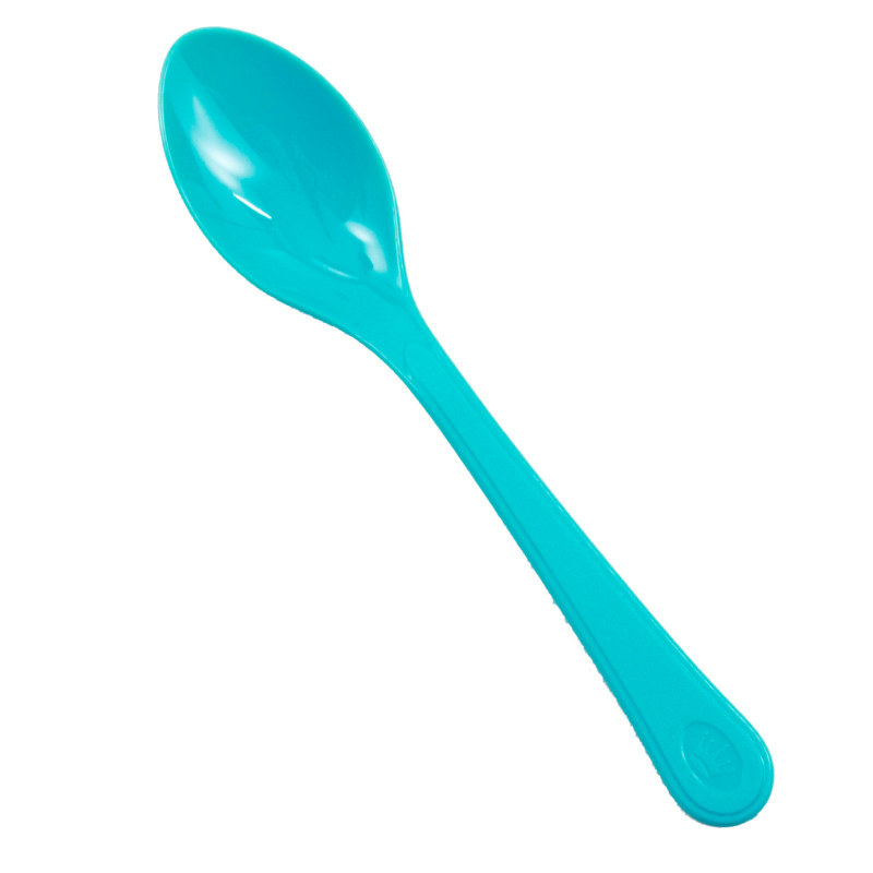 Turquoise Heavy Weight Spoons (24 count) - Click Image to Close