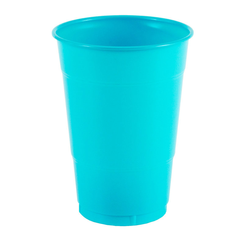 Turquoise 16 oz. Plastic Cups (20 count)