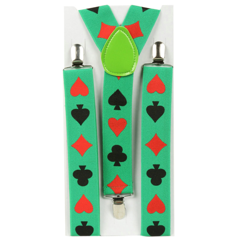 Green Casino Suspenders - Click Image to Close