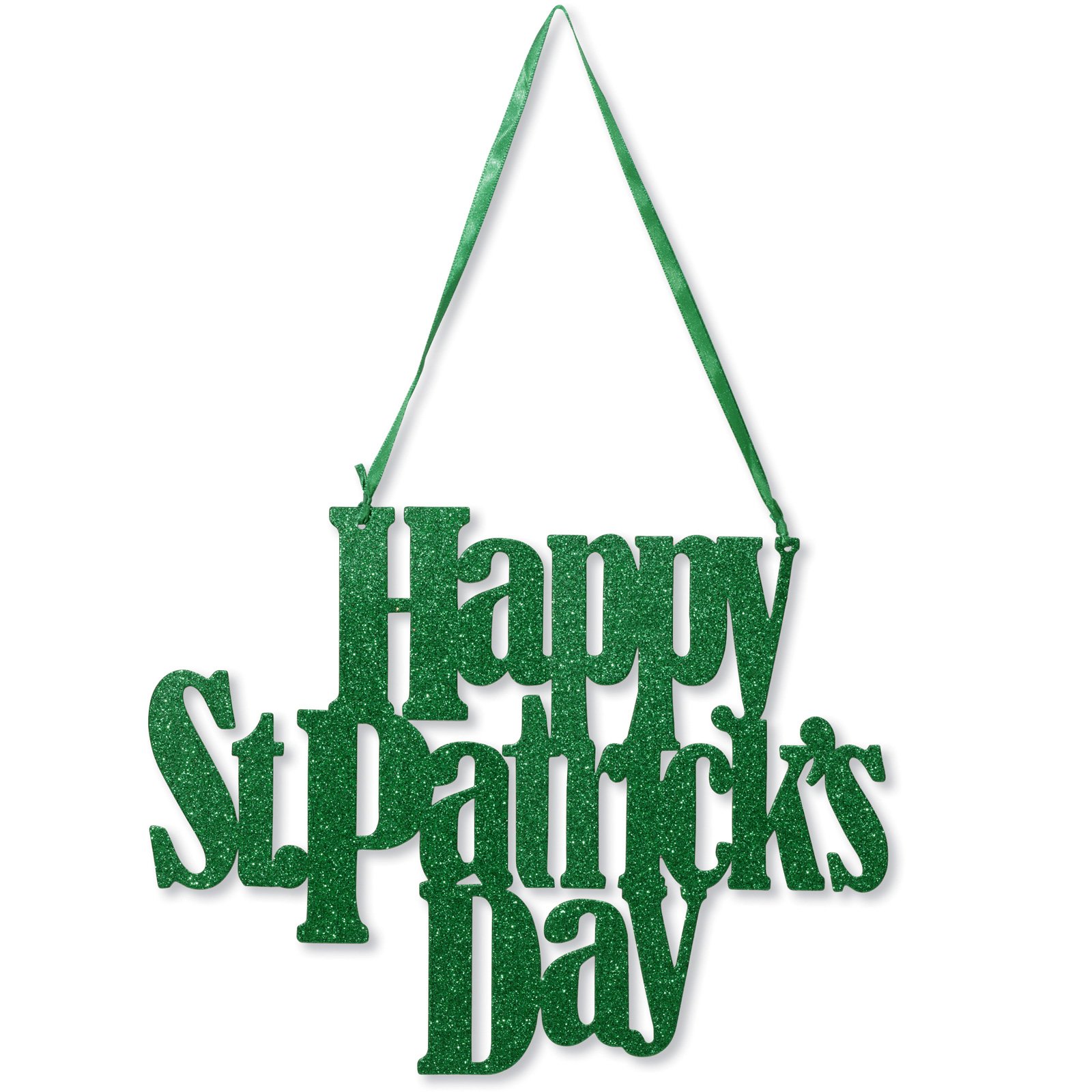 Happy St. Pat's Day Glitter Sign - Click Image to Close