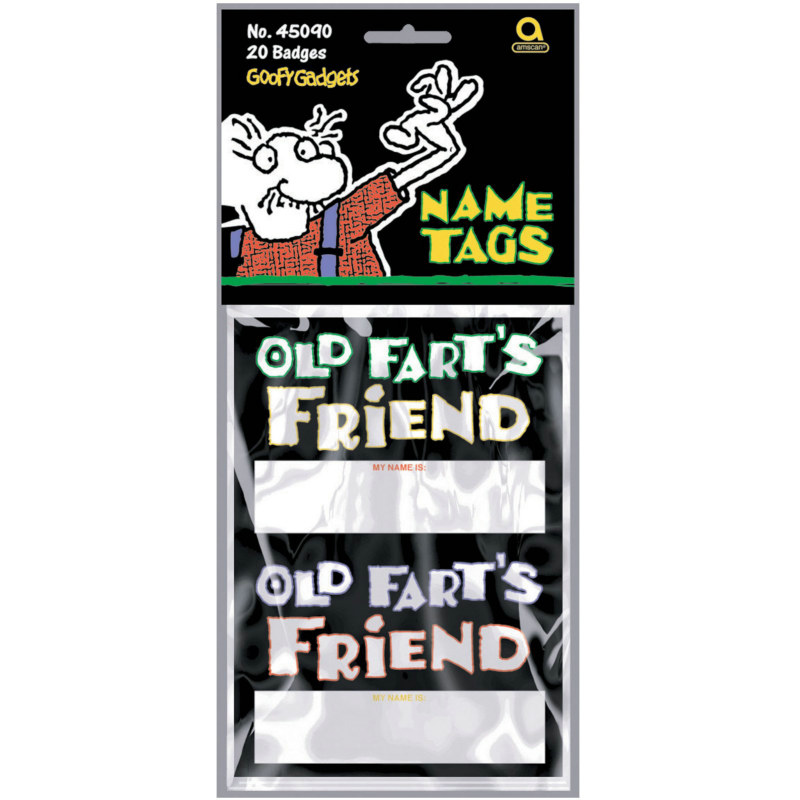 Old Fart's Friends' Name Tags (20 count)