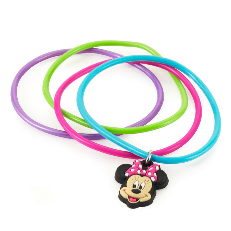 Minnie Mouse Assorted Bracelets (8 count) - Click Image to Close