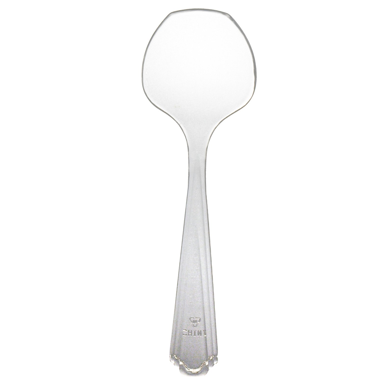 8" Clear Plastic Serving Spoon