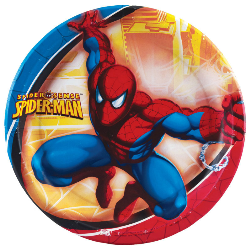 Spider Sense Dinner Plates (8 count) - Click Image to Close