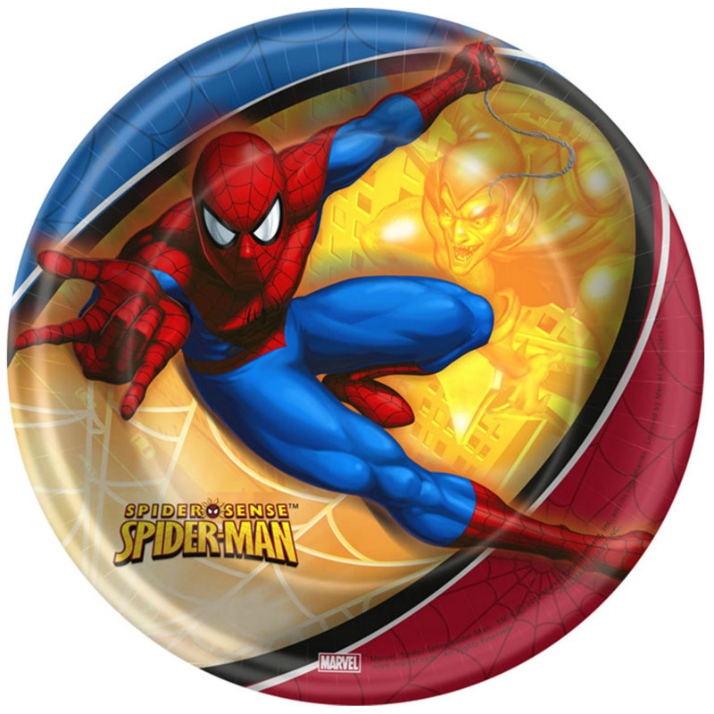 Spider Sense Dessert Plates (8 count) - Click Image to Close