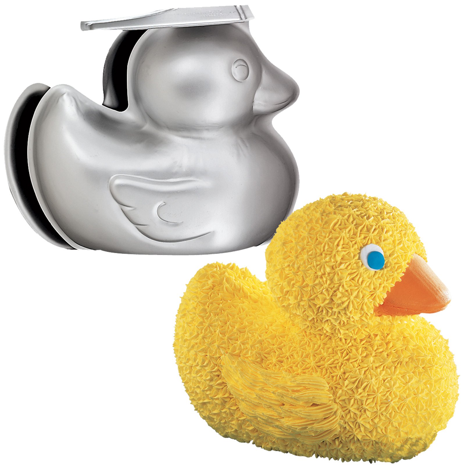 3-D Rubber Ducky Cake Pan - Click Image to Close