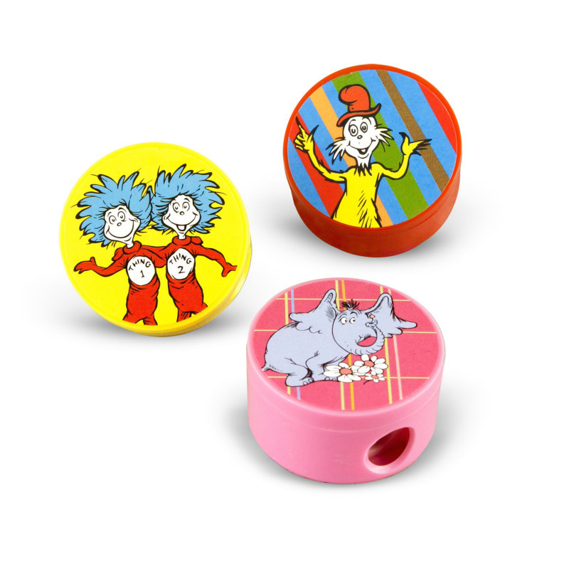 Dr. Seuss Pencil Sharpeners Asst. (8 count) - Click Image to Close