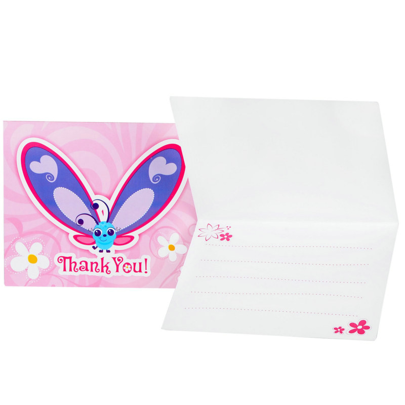 Flutterby Butterflies Thank-You Cards (8 count) - Click Image to Close