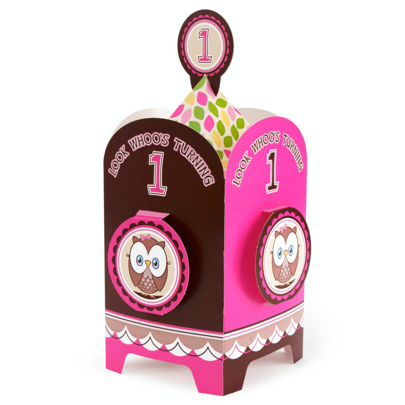 Look Whoo's 1 - Pink Centerpiece - Click Image to Close