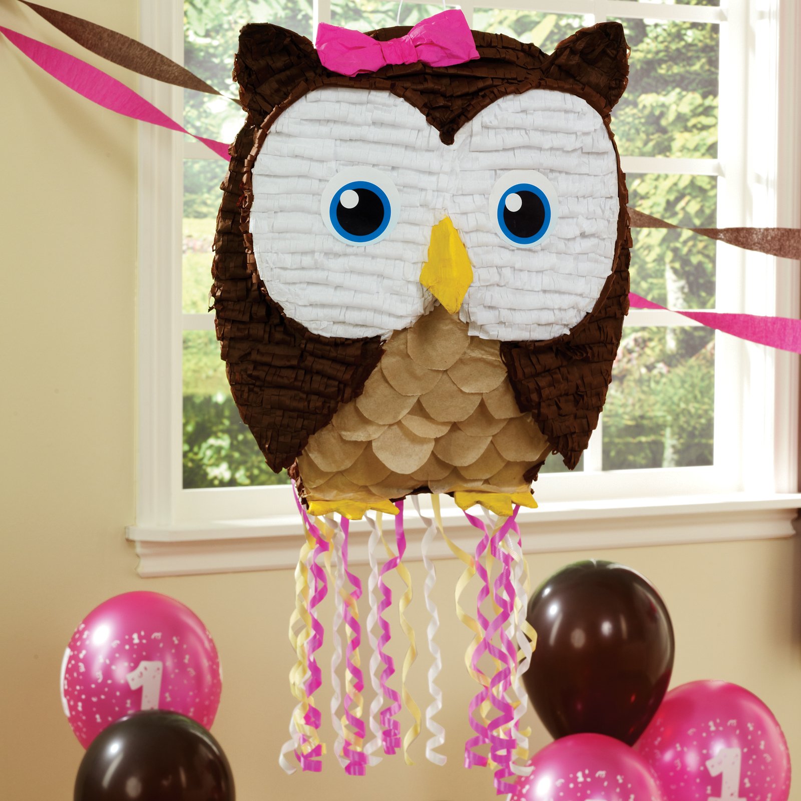 19" Owl Pull-String Pinata - Click Image to Close