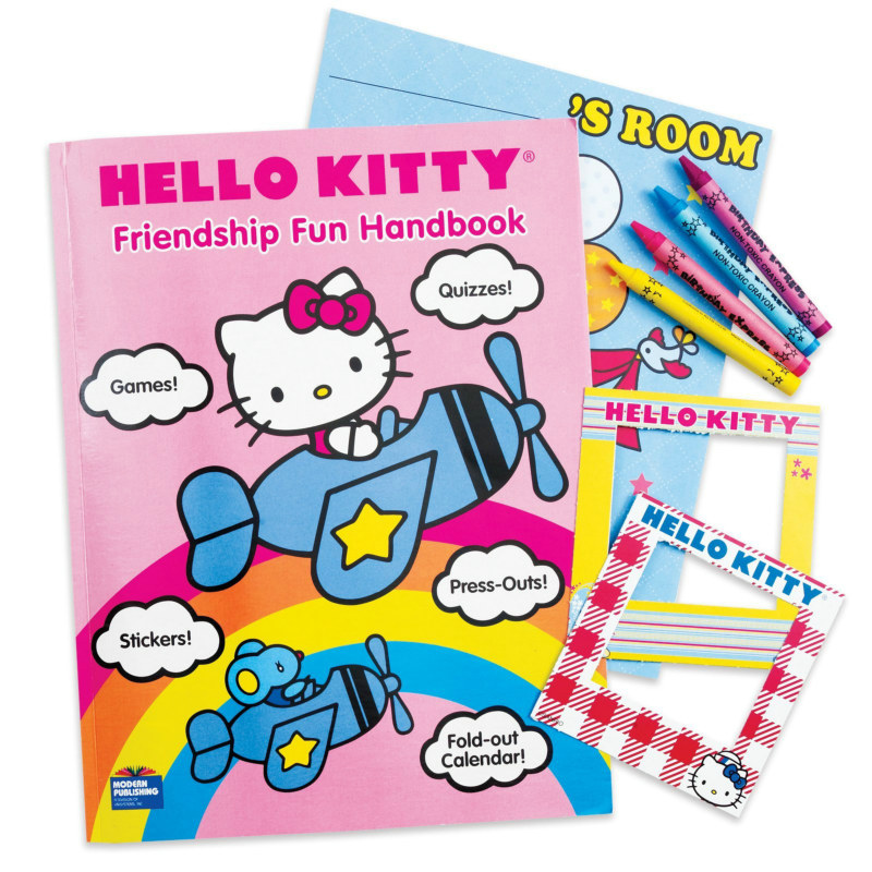 Hello Kitty Friendship Fun Handbooks and Crayons (8 count) - Click Image to Close