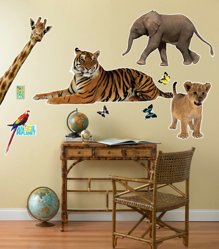 Animal Planet Friends Giant Wall Decals - Click Image to Close