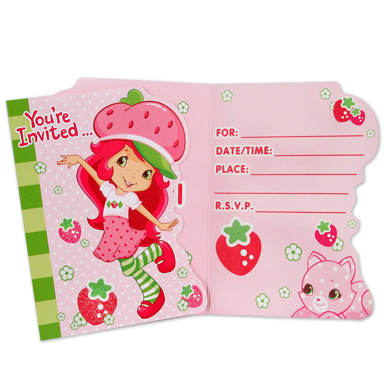 Strawberry Shortcake Invitations (8 count)