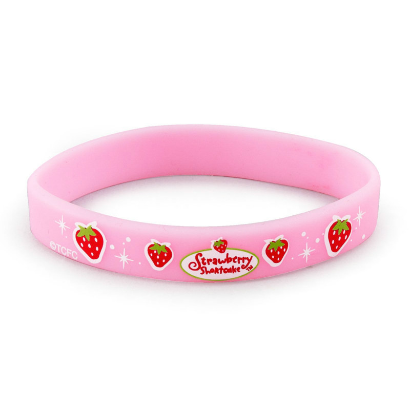 Strawberry Shortcake Rubber Bracelets (4 count) - Click Image to Close