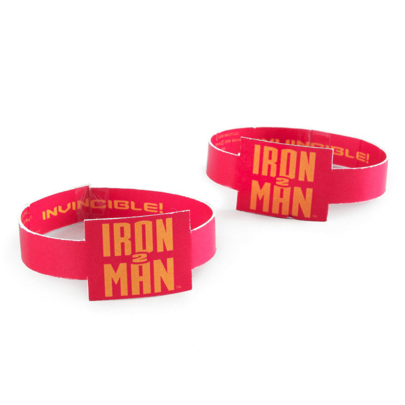 Iron Man 2 Rubber Wristbands (4 count) - Click Image to Close