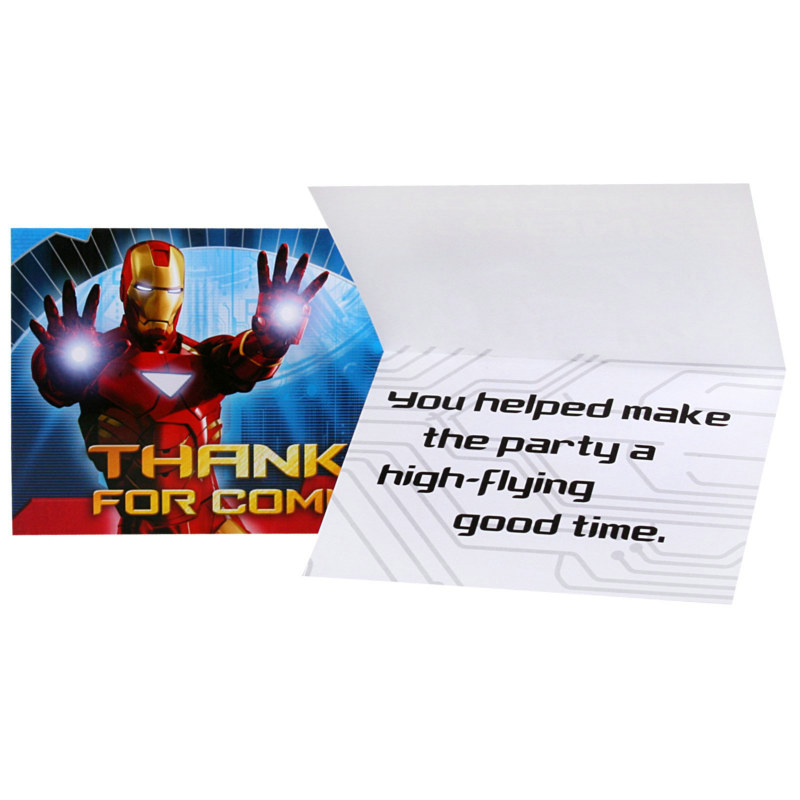 Iron Man 2 Thank You Cards (8 count) - Click Image to Close
