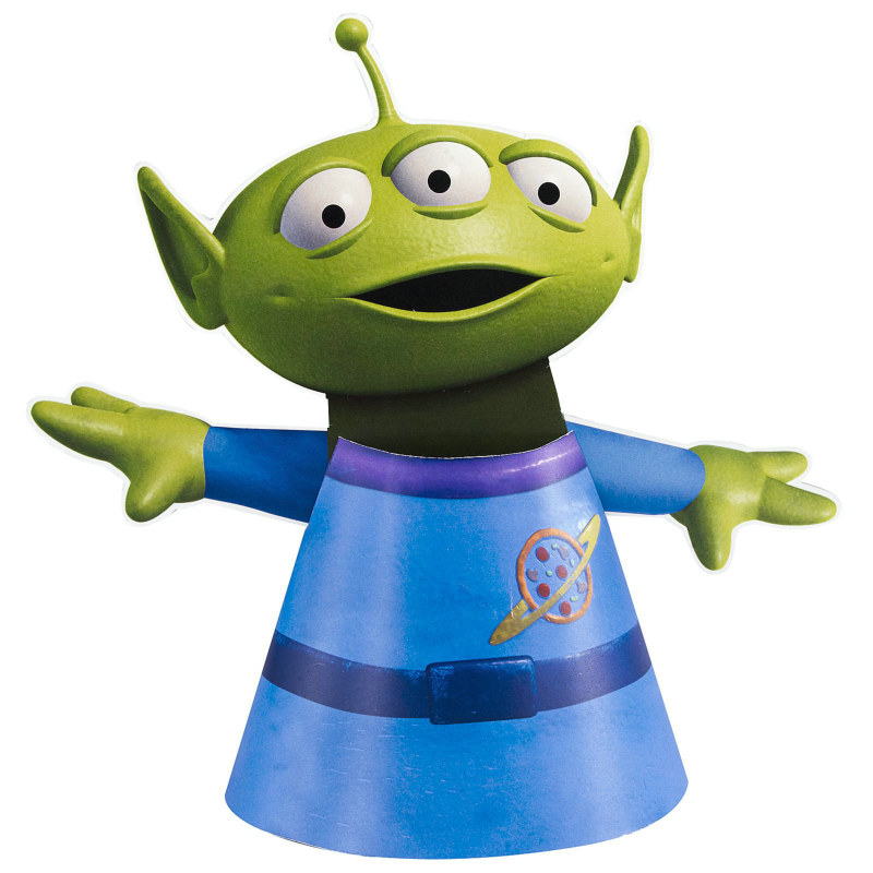 Toy Story 3 Alien Cone Hats (4 count) - Click Image to Close