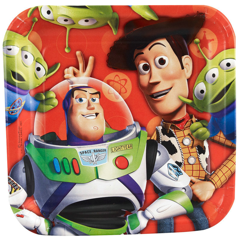 Toy Story 3 - 3D Dessert Plates (8 count) - Click Image to Close