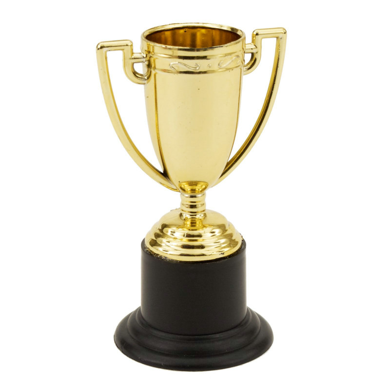 Gold 4" Trophies (8 count) - Click Image to Close