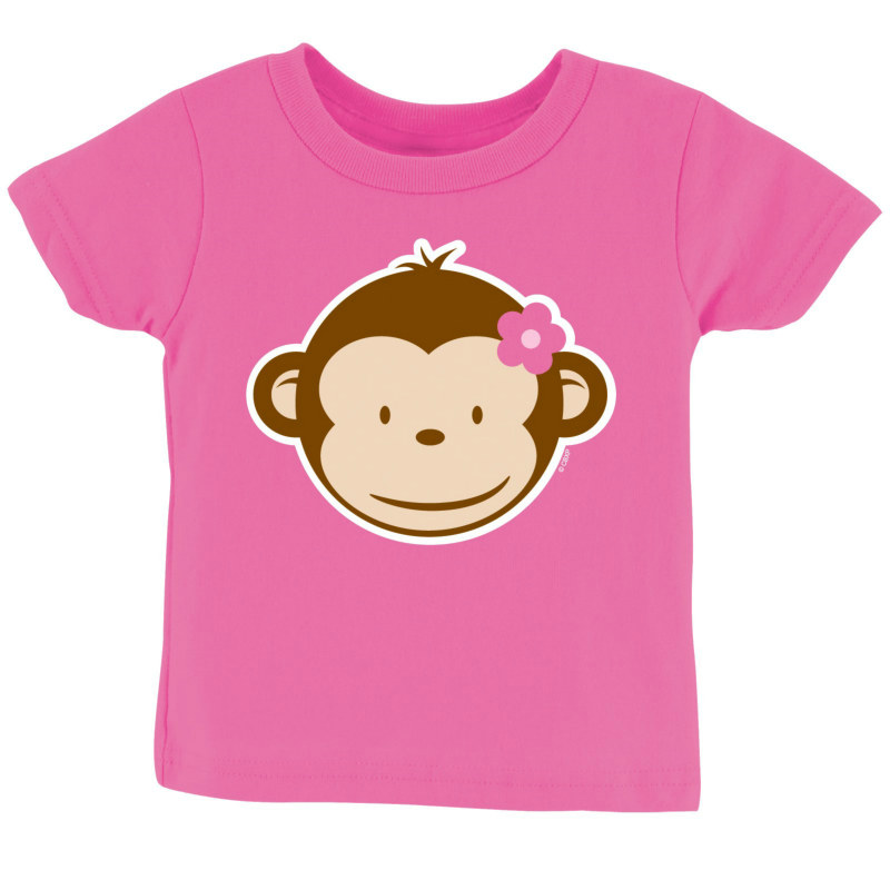 Pink Mod Monkey T-Shirt - Click Image to Close