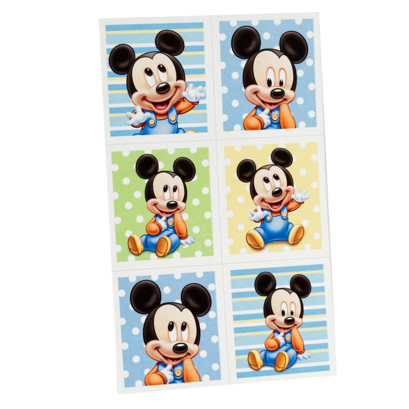 Mickey's 1st Birthday Sticker Party (4 count) - Click Image to Close