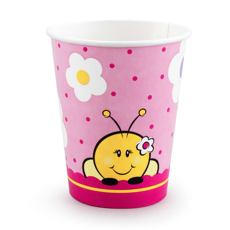 Sweet-As-Can-Bee 9 oz. Cups (8 count) - Click Image to Close