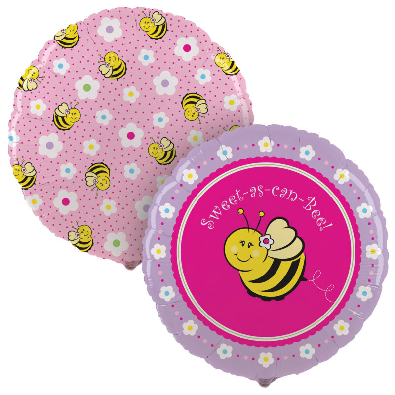 Sweet-As-Can-Bee 18" Foil Balloon - Click Image to Close