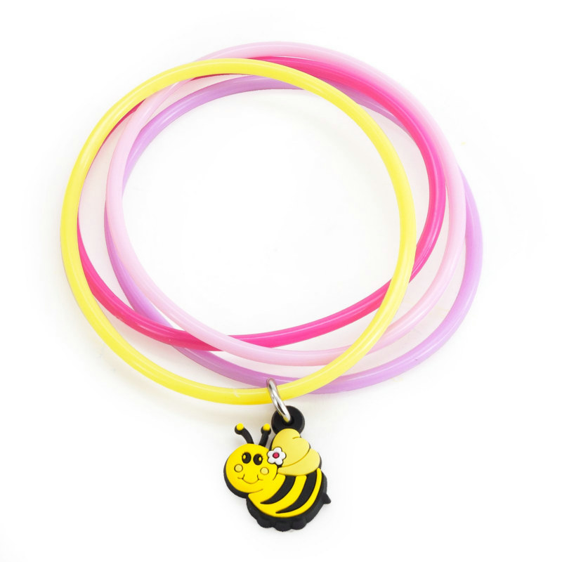 Sweet-As-Can-Bee Bracelets (8 count) - Click Image to Close