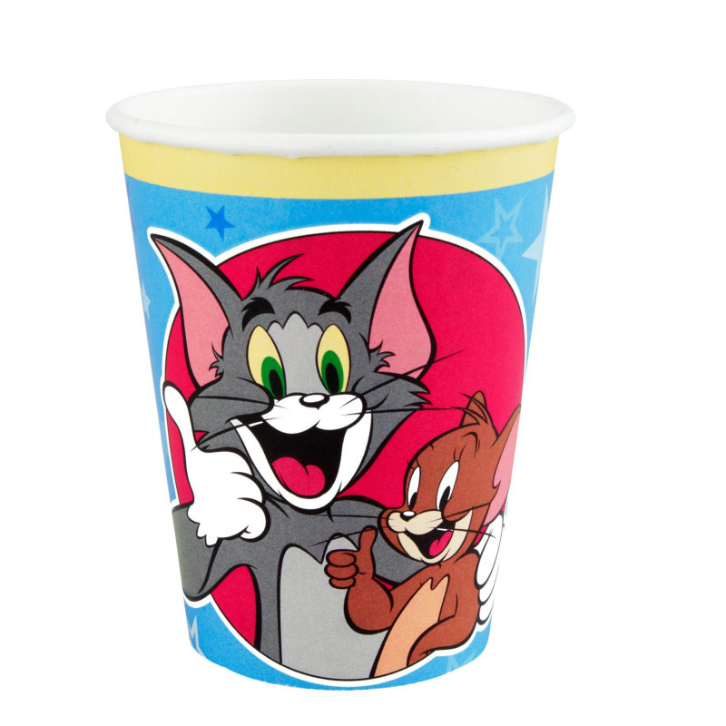 Tom and Jerry 9 oz. Paper Cups (8 count) - Click Image to Close