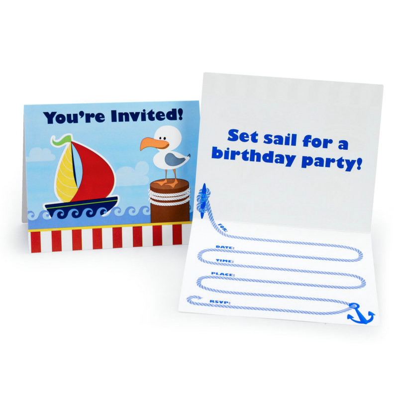 Anchors Aweigh Invitations (8 count)