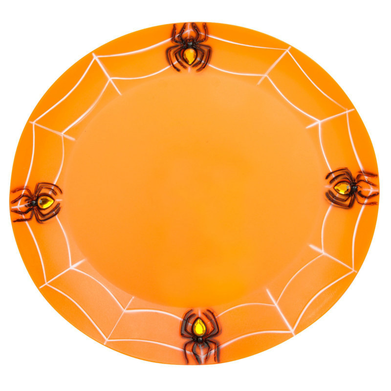 Orange Spiderweb Tray - Click Image to Close