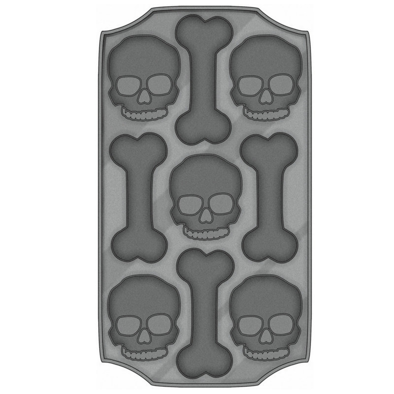 Halloween Skull Ice Cube Tray - Click Image to Close