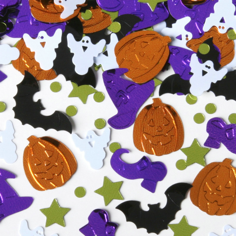 Scary Fun Embossed Confetti - Click Image to Close