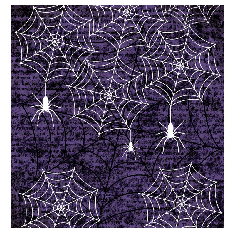 Creepy Webs Plastic Tablecover - Click Image to Close