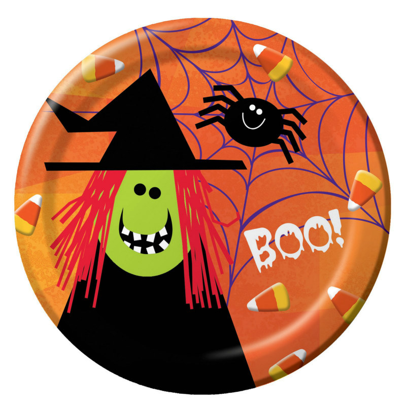 Halloween Fun Friends Dinner Plates (8 count) - Click Image to Close