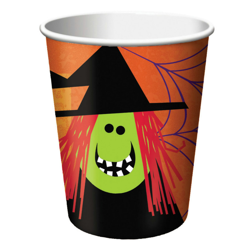 Halloween Fun Friends 9 oz. Paper Cups (8 count) - Click Image to Close