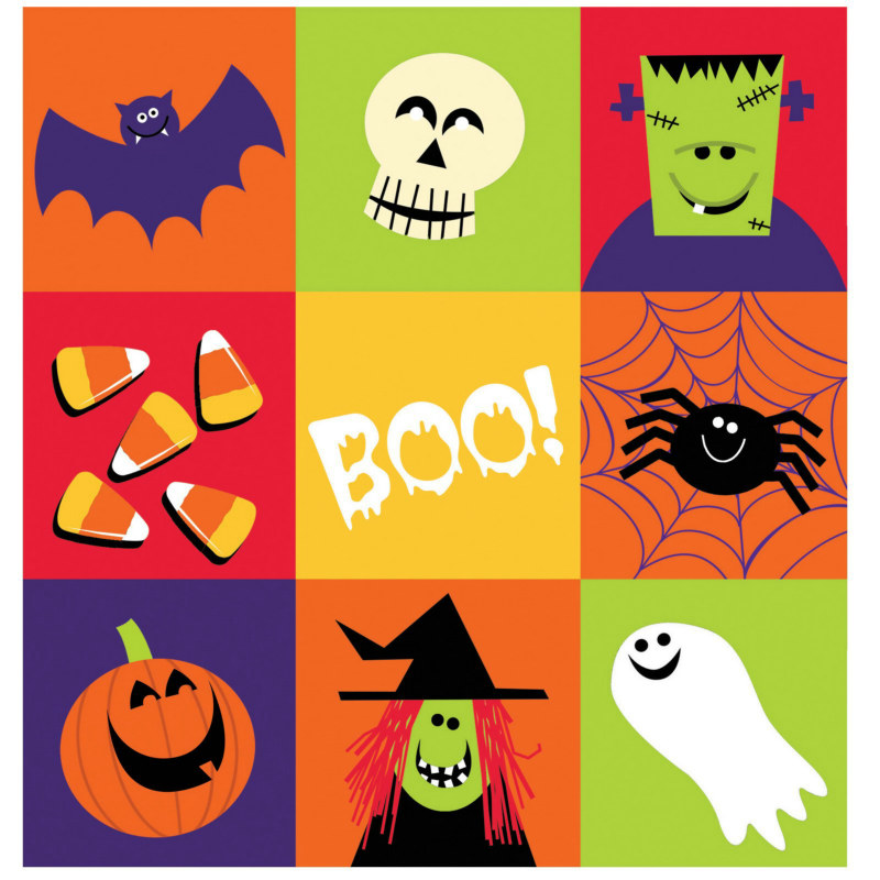 Halloween Fun Friends Tablecover - Click Image to Close