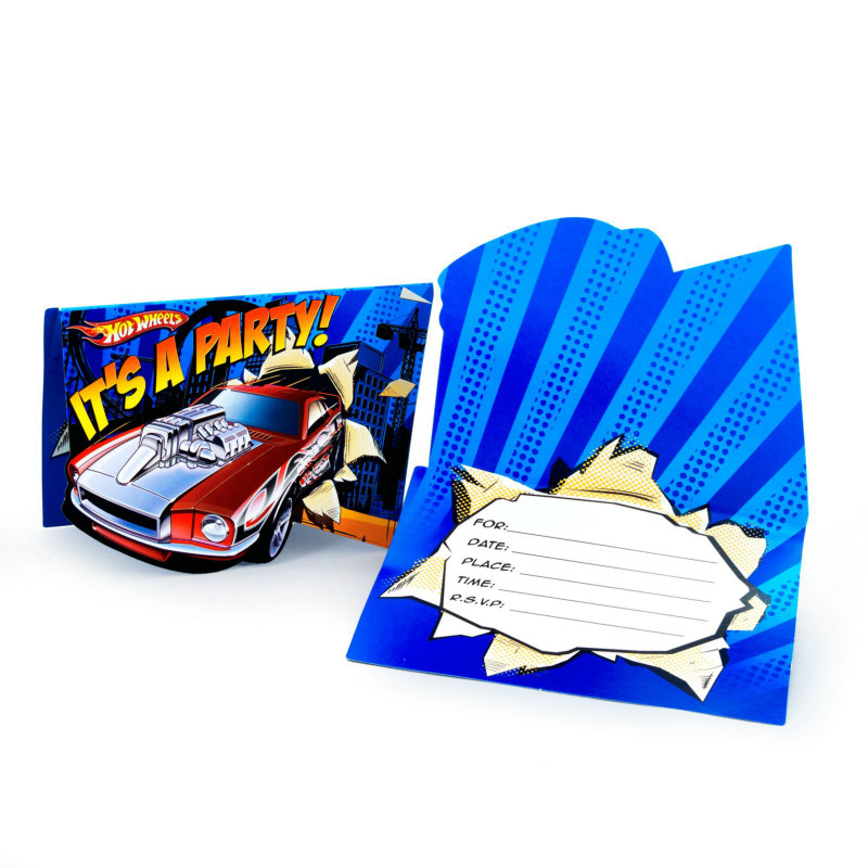 Hot Wheels Speed City Invitations (8 count) - Click Image to Close
