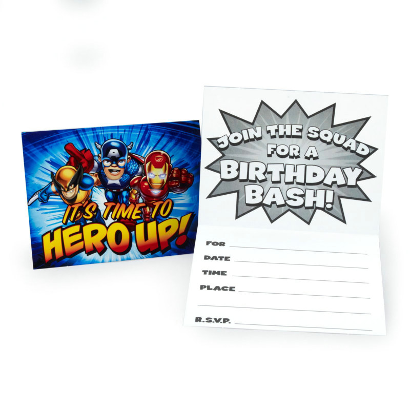 Marvel Super Hero Squad Invitations (8 count)
