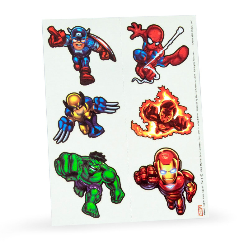 Marvel Super Hero Squad Tattoos (2 count)